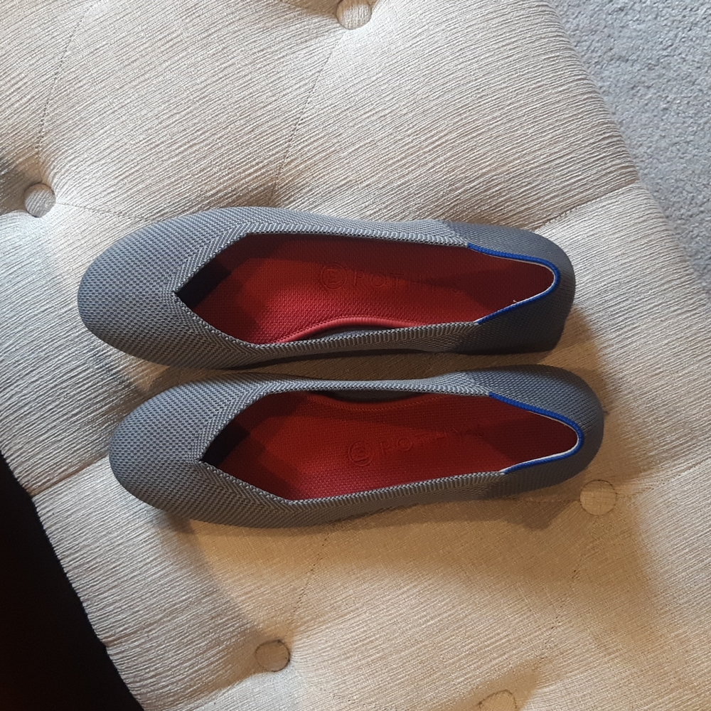 Rothy's Size 9.5 Charcoal Grey Flats